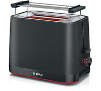 Bosch MyMoment TAT3M123 Compact Toaster with Removable Foldable Bakery Warmer with Defrost Function, Automatic Shut-off, Lift Function, Bread Centering, Ideal for 2
