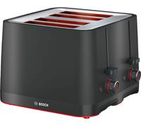Bosch MyMoment Infuse TAT3M143GB - Stylish 4-Slice Toaster with 7 browning levels, Reheat/Defrost, Auto Shut-Off, High Lift and Crumb Tray, in Matte Black