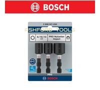 Bosch Nutsetter Set Impact PRO 8mm 10mm 13mm x3 Socket Nut Drivers 1/4" Shank