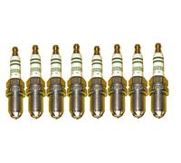 Bosch OEM 8 pcs. Spark Plug Set - 0242235715 / FGR7KQE0 / 7406 by Bosch