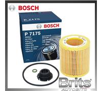 Bosch P7175 Car Oil Filter - Separates Soot and Metal Particles from Engine Oil - Provides Reliable Engine Lubrication