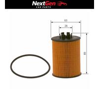 Oil Filter fits VAUXHALL TIGRA X04 1.4 04 to 09 Z14XEP Bosch 5650309 650311 New