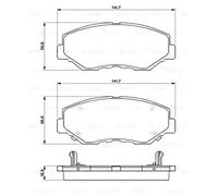 Bosch Original Disc Brake Pad Set For HONDA Civic X Cr-V Ii 0986424809