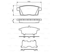 Bosch Original Disc Brake Pad Set For MAZDA FORD Cx-7 Cx-9 Edge 0986494376