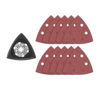 BOSCH OSL350SPDK 11-Piece 3-1/2 in. Starlock Oscillating Multi Tool 80 & 120 Grit Hook-and-Loop Delta Sanding Pad Assorted Kit for Multipurpose Sanding Applications in Plywood, Hardwoods, Softwoods
