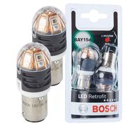 Bosch P21/5W 12/24V 2W LED Retrofit Car Multi-Fit Bulbs Twin Pack