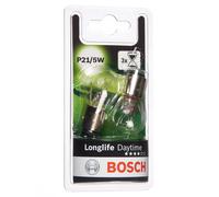 Bosch P21/5W (380) Longlife Daytime Car Light Bulbs - 12 V 21/5 W BAY15d - 2 Bulbs