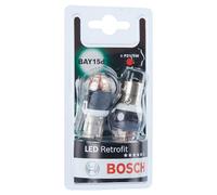 Bosch -P21/5W (- 380) LED Retrofit Car Light Bulbs - 12 V 2,5 W BAY15d - 2 Bulbs