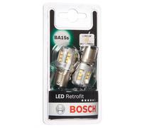 Bosch P21W 12V 1W LED Retrofit Car Multi-Fit Bulbs Twin Pack