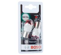 Bosch -P21W (- 382) LED Retrofit Car Light Bulbs - 12 V 1 W BA15s - 2 Bulbs