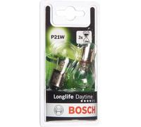 Bosch P21W (382) Longlife Daytime Car Light Bulbs - 12 V 21 W BA15s - 2 Bulbs