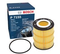 Bosch P7155 Car Oil Filter - Separates Soot and Metal Particles from Engine Oil - Provides Reliable Engine Lubrication