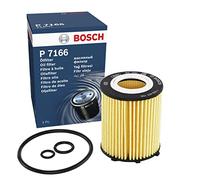 Bosch P7166 Car Oil Filter - Separates Soot and Metal Particles from Engine Oil - Provides Reliable Engine Lubrication
