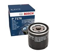 Bosch P7176 Car Oil Filter - Separates Soot and Metal Particles from Engine Oil - Provides Reliable Engine Lubrication