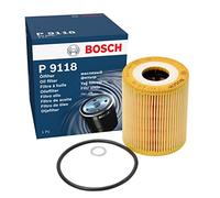 Bosch P9118 Car Oil Filter - Separates Soot and Metal Particles from Engine Oil - Provides Reliable Engine Lubrication