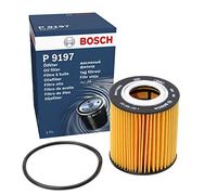 Bosch P9197 Car Oil Filter - Separates Soot and Metal Particles from Engine Oil - Provides Reliable Engine Lubrication