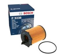 Bosch Car Oil Filter P9238 - Separates Soot & Metal Particles, Provides Reliable Engine Lubrication