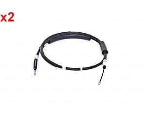 BOSCH Parking Brake Cable 2x Fits JAGUAR X-Type X400 01-09 1987482661