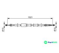 Handbrake cable 1 987 482 109 BOSCH for FIAT BARCHETTA