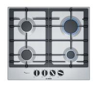 Bosch Serie 6 PCP6A5B90 hob Black, Stainless steel Built-in 60 cm Gas 4 zone(s)