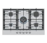Bosch PCQ7A5I90 75cm Gas Hob - Stainless Steel, Stainless Steel