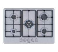 Bosch PGQ7B5K90 Series 4 75cm 5 Burner Gas Hob Brushed Steel Wok Burne
