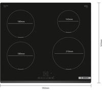 Bosch Serie 4 PIE631BB5E hob Black Built-in 60 cm Zone induction hob 4 zone(s)