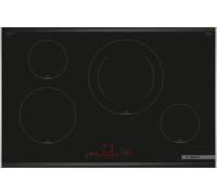 BOSCH PIE875HC1E Induction Hob, 80 cm, Series 6, 4 Cooking Zones, Electronics DirectSelect, PerfectFry Plus, Home Connect, Black