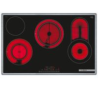 Bosch PKC845FP1D Series 6 Glass Ceramic Hob (Self-Sufficient), 80 cm Wide, Made in Germany, Roasting Zone for Large Cookware, PowerBoost Faster Cooking, DirectSelect Intuitive Operation