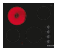 Bosch Home & Kitchen Appliances Bosch PKE611CA3E Electric hob, 60 cm, Black, Built in, Serie 2
