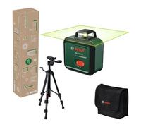 Bosch Plane Laser PLL 360-1G (360° Green Laser, self-Levelling, ±0.4 mm/m Accuracy, Integrated Rechargeable Li-ion Battery, USB-C® Charging, in E-Commerce Cardboard Box)