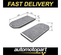 Bosch Cabin Air Pollen Filter 1987 432 362 - Activated Carbon H30mm - Set for BMW 7