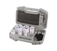 Bosch 9X Multi Material Threaded Hole Saw Set (for Steel, Drywall, Ø 20, 25, 32, 38, 51, 64 mm, Professional Accessory Drill Driver)