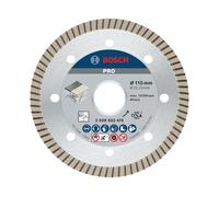 Bosch 1x PRO Ceramic Extra Clean Turbo Diamond Cutting Disc for Bore 22.23 and Small Angle Grinders (for Marble, Hard tiles, Ø 115 mm, Professional Accessory Small Angle Grinder, Marble Saws)
