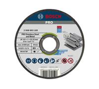 Bosch PRO Rapido Stainless Inox Flat Angle Grinder Fast Cutting Disc 115mm 1mm 22mm