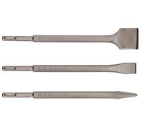 Bosch SDS-Plus 3 Piece Chisel Set - Silver