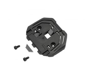 Bosch PowerTube horizontal mounting plate kit, including mounting plate, 2 x cylinder screw M4x8, locking clamp, 2 x springs