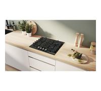 Bosch PPP6A6I40 Series 6 Gas Hob 4 Burns 60 cm Black Tempered Glass
