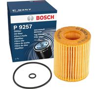 Bosch P9257 Car Oil Filter - Separates Soot and Metal Particles from Engine Oil - Provides Reliable Engine Lubrication