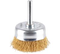 Bosch PRO 0.2mm Crimped Brass Wire Brush 50mm 6mm Shank
