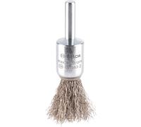 Bosch PRO 0.2mm Crimped Inox Steel Wire Pencil Brush 15mm 6mm Shank