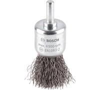 Bosch PRO 0.3mm Crimped Steel Wire Pencil Brush 25mm 6mm Shank
