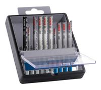 Bosch 10x PRO Wood and Metal Jigsaw Blade Set (for Steel Sheets, Hardwood, Length 100 mm, Professional Accessory Jigsaw)