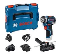 Bosch PRO 12V System Cordless Drill Driver GSR12V-32FC (incl. GFA 12-M, GFA 12-X, GFA 12-E, GFA 12-W, GFA 12-H, Aux. Handle, Depth Gauge, L-BOXX)