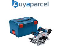 Bosch Professional 18V System Cordless Circular Saw GKS 18V 57-2 L (Saw Blade on The Left, brushless Motor, Cutting Depth of 57mm in 90° cuts, in L-BOXX)