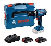 Bosch Professional 18V System Cordless Impact Drill Driver GSB 18V-25 (Screw Ø max. 10 mm, incl. 2X GBA 4.0Ah, GAL 18V-40, L-Case Pick & Click)