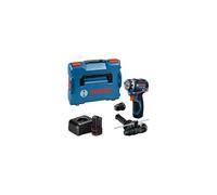 Bosch PRO 18V System GSR12V-32FC Cordless Drill (with 2.0 Ah, GAL 12V-20, GFA 12-M, GFA 12-H, Additional Handle, Depth Stop, L-BOXX)