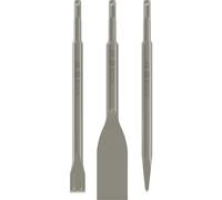 Bosch 3X PRO SDS plus-5C Chisel Set, 3 pcs | for Concrete, Brick, Professional Accessory Rotary Hammer, Breakers