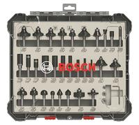 Bosch Professional 30 pcs. Mixed Router Bit Set (for Wood, Ø 1/4 Inch Shank, Accessory Router)