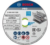 Bosch PRO 76mm Inox Cutting Disc for GWS 12V-76 Pack of 5 76mm 1mm 10mm